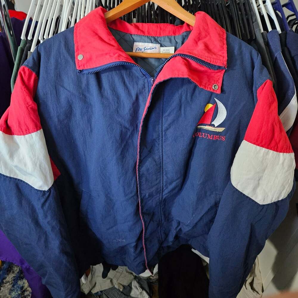 Four Seasons Columbus Sailing Jacket Size X-Large Colorblock